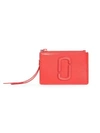 MARC JACOBS The Snapshot DTM Zip Coated Leather Card Case