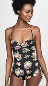 ZIMMERMANN HONOUR RUCHED ONE PIECE SWIMSUIT