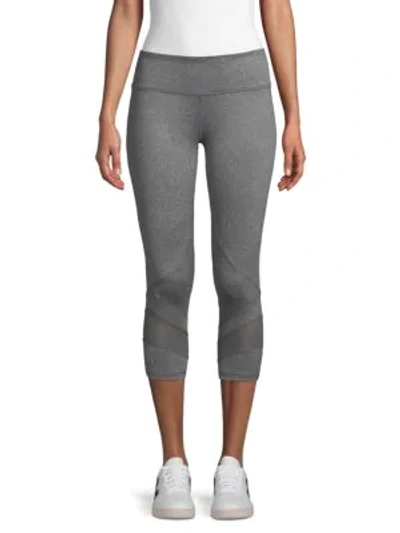 Reebok Ultra Reach Active Capri Leggings In Charcoal Heather