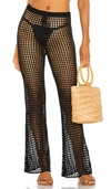 Superdown Elektra Crochet Pant In Black