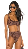 ALIX PORT PRINT BIKINI TOP,AXLR-WX40