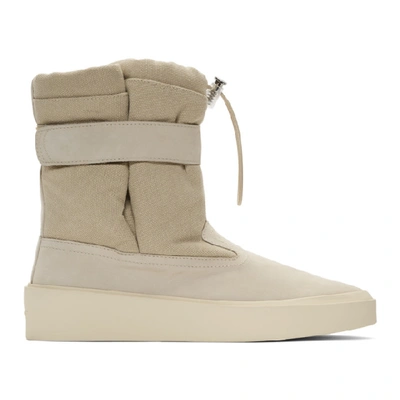 Fear Of God Men's Ski Lounge Suede And Canvas Sneakers In Neutrals