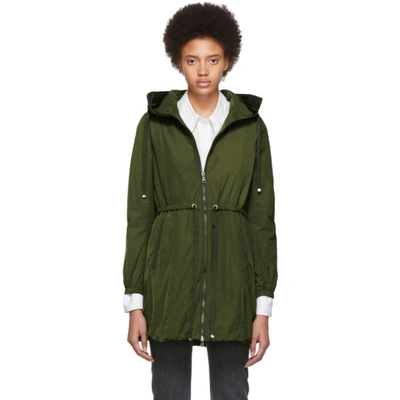 Moncler Green Topaz Coat In 818 Green