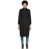 BALENCIAGA BALENCIAGA BLACK COTTON TWILL TRENCH COAT