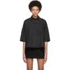 BALENCIAGA BALENCIAGA BLACK BB VAREUSE SHORT SLEEVE SHIRT