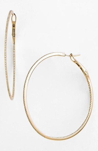 Dana Rebecca Designs Diamond Inside Out Hoop Earrings In Yellow Gold