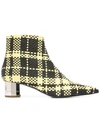 PROENZA SCHOULER WOVEN ANKLE BOOTS