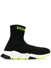 Balenciaga Speed Sneakers In Black