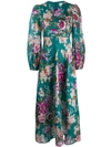 ZIMMERMANN FLORAL PRINT PEASANT-SLEEVE DRESS