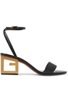 GIVENCHY TRIANGLE LEATHER SANDALS