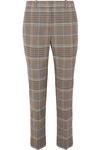 GIVENCHY CHECKED WOOL-BLEND STRAIGHT-LEG PANTS