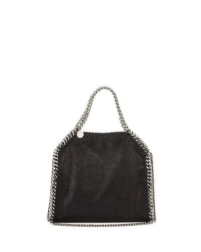 Stella Mccartney Falabella Mini Tote Bag, Black In Light Gray