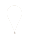 Mateo 14kt Yellow Gold Crystal Frame Initial Necklace