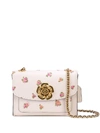 Coach Floral Print Crossbody Bag - White In White