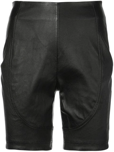 Area High Waisted Shorts In Black