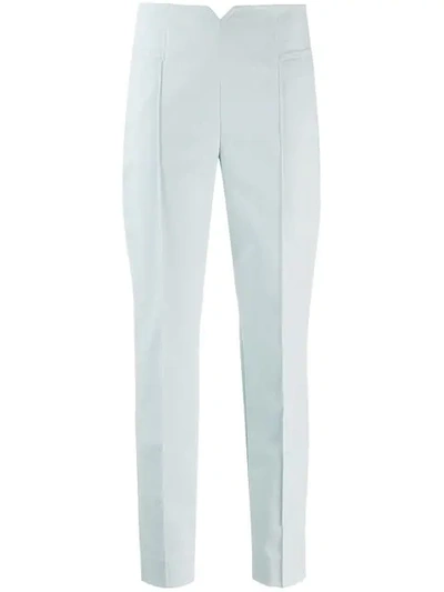 Dorothee Schumacher Bold Silhouette Cotton Pants In Blue