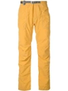 AND WANDER AND WANDER SLIM-FIT CLIMBING TROUSERS - YELLOW