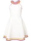 MILLY MILLY FLARED MINI DRESS - 白色