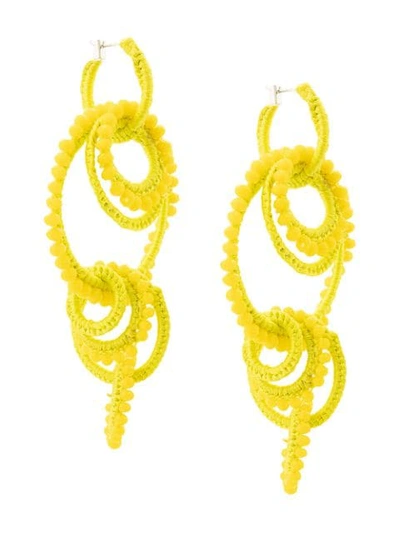 Mignonne Gavigan Tallulah Beaded Drop Earrings In Yellow