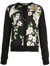 CAROLINA HERRERA FLORAL PRINT CARDIGAN