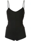 Live The Process Black Corset Leotard Bodysuit