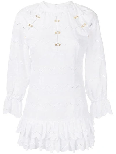 Alice Mccall Ziggy Mini Dress In White