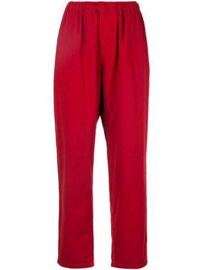Undercover High Waisted Straight Leg Trousers - 红色 In Red