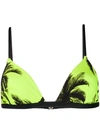 MC2 SAINT BARTH MC2 SAINT BARTH PRINTED BROOKE BIKINI TOP - YELLOW