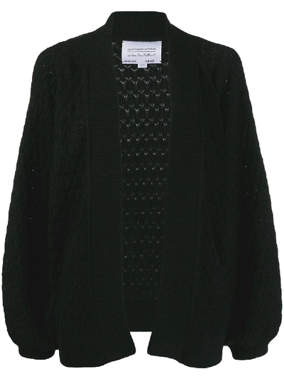 I Love Mr Mittens Balloon Sleeves Cardigan - Black