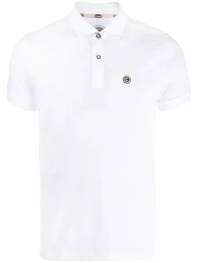 Colmar Chest Logo Polo Shirt In Bianco