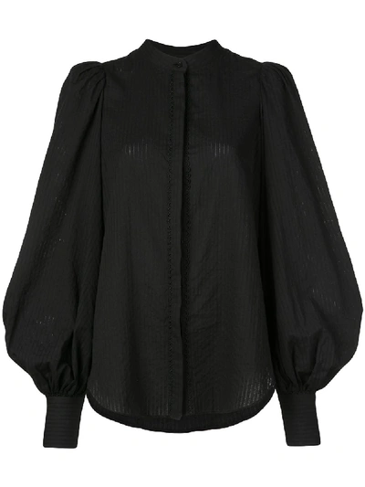 Acler Puff Sleeve Shirt - 黑色 In Black