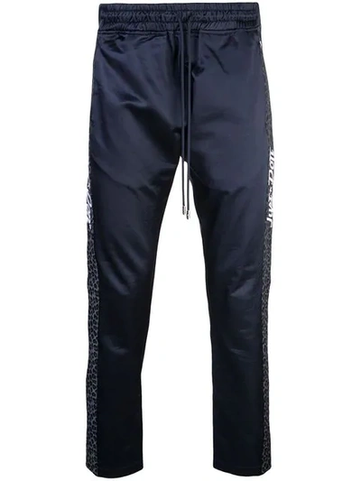 Just Don Track Trousers In Blue