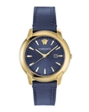 VERSACE MEN'S 42MM URBAN LEATHER WATCH, BLUE,PROD221720348