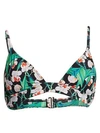 PATBO Floral Triangle Bikini Top