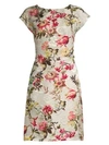 ETRO WOMEN'S FLORAL EMBROIDERED JACQUARD SHEATH DRESS,0400011097865
