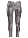 L AGENCE Margot Metallic High-Rise Skinny Metallic Jeans