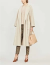 Max Mara Marilyn Hooded Cashmere Wrap Coat In Beige