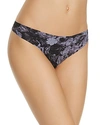 Calvin Klein Invisibles Thong In Dark Floral Print