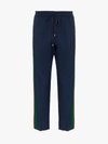 GUCCI CROPPED TROUSERS WITH STRIPE,493714Z690312432925