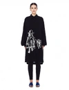 YOHJI YAMAMOTO YOHJI YAMAMOTO BLACK PRINTED ELONGATED SHIRT,NH-B09-207