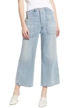 CITIZENS OF HUMANITY EVA UTILITY CROP WIDE LEG JEANS,1784-1121