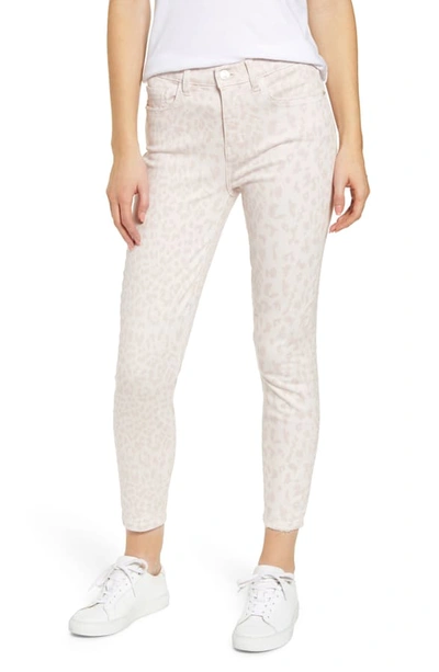 Current Elliott Current/elliott The Stiletto High-rise Cropped Skinny Jeans In Leopard Rose