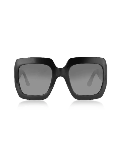 Gucci Gg0053s 001 Black Acetate Square Womens Sunglasses