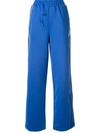 Ader Error Wide-leg Track Pants In Blue
