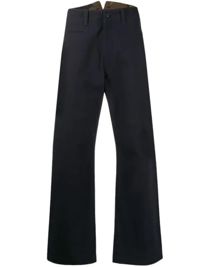 Junya Watanabe Man Wide-leg Trousers - 蓝色 In Blue