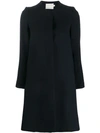 Goat Redgrave Collarless Coat In Blue