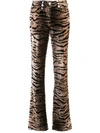 GIAMBATTISTA VALLI TEXTURED FLARED TROUSERS