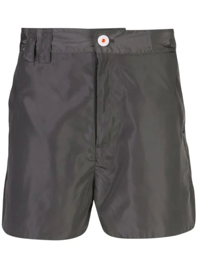 Angus Chiang Grandfather's Suit Shorts In Grey