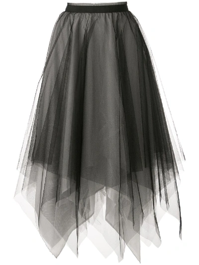 Marc Le Bihan Tulle Midi Skirt - 黑色 In Black