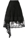 MARC LE BIHAN LACE A-LINE SKIRT